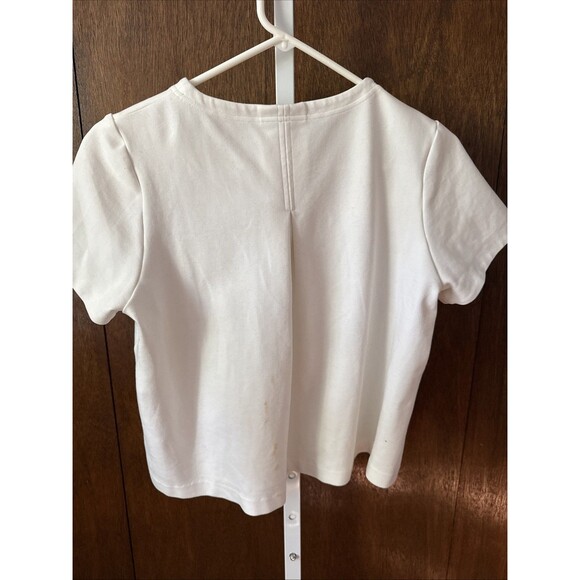 SPANX The Perfect Funnel Top in Powder Ivory White SS Top Sz Small Mrsp $98 - Picture 3 of 6